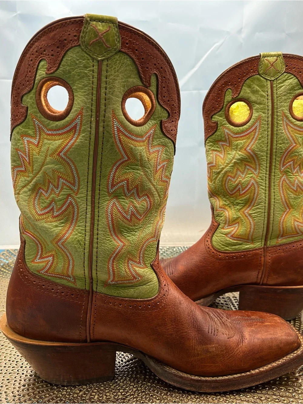 Twisted X men 11 flame stitch cowboy boots